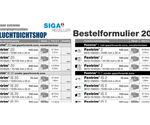 prijslijst SIGA